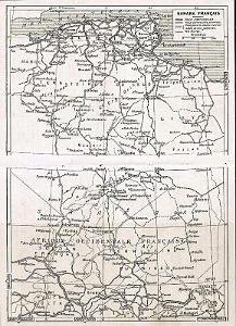 Plan du Sahara Francais